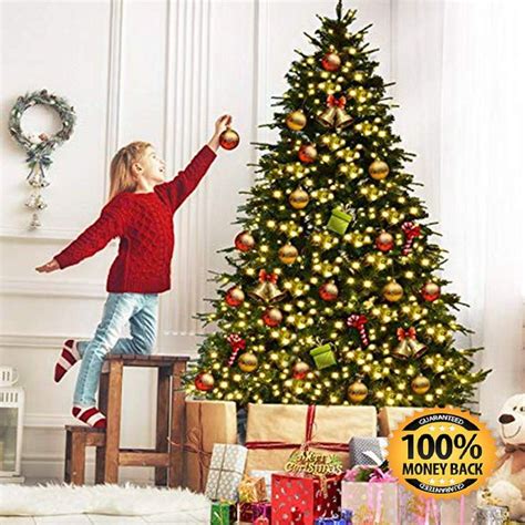 christmas tree 7' pre lit|artificial christmas trees with lights 7ft.